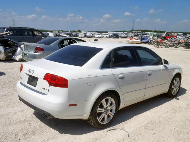 WAUAF78E85A556101 - 2005 AUDI A4 2.0T WHITE photo 4
