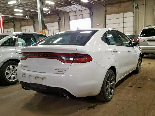 1C3CDFBB7ED902362 - 2014 DODGE DART SXT WHITE photo 4