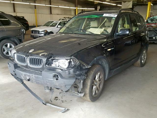 WBXPA73434WB26624 - 2004 BMW X3 2.5I BLACK photo 2