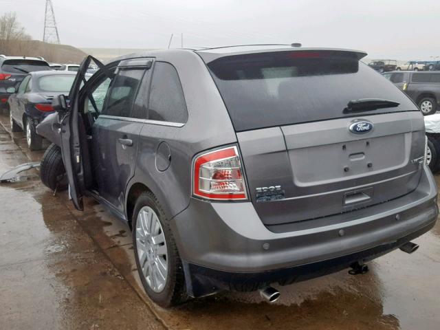 2FMDK4KC3ABA48758 - 2010 FORD EDGE LIMIT SILVER photo 3