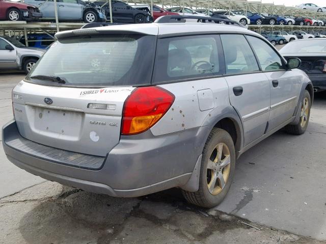 4S4BP61C277328372 - 2007 SUBARU LEGACY OUT SILVER photo 4