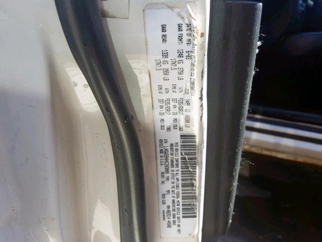 1J4GW58N04C203009 - 2004 JEEP GRAND CHER WHITE photo 10