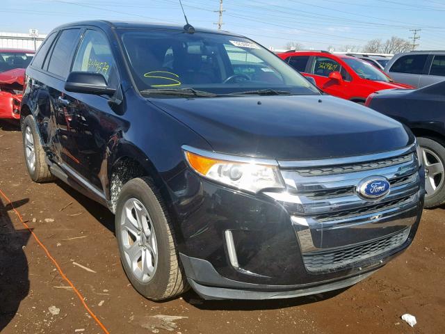 2FMDK3JC4BBB66122 - 2011 FORD EDGE SEL BLACK photo 1