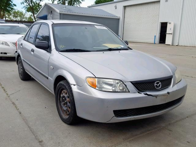 JM1BJ225830140747 - 2003 MAZDA PROTEGE DX GRAY photo 1