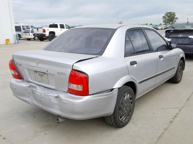 JM1BJ225830140747 - 2003 MAZDA PROTEGE DX GRAY photo 4