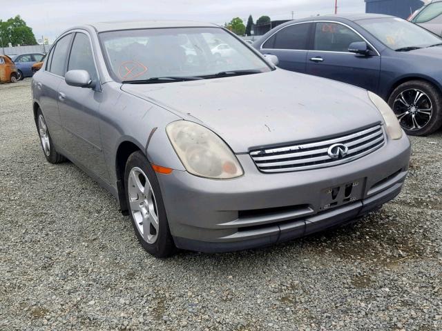 JNKCV51E04M110615 - 2004 INFINITI G35 GRAY photo 1