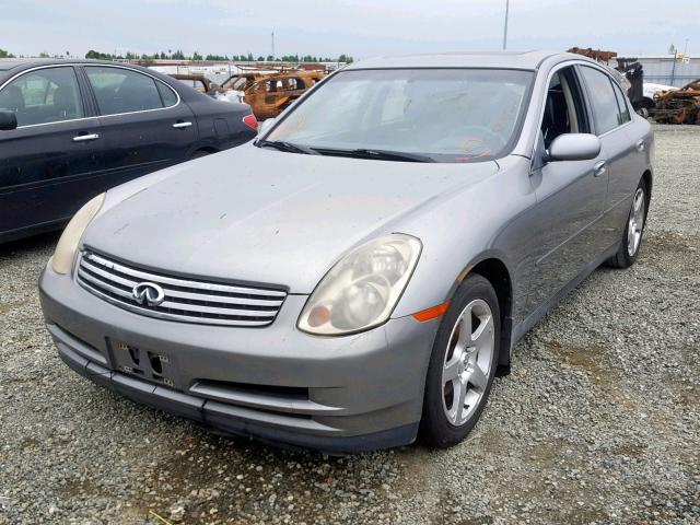 JNKCV51E04M110615 - 2004 INFINITI G35 GRAY photo 2