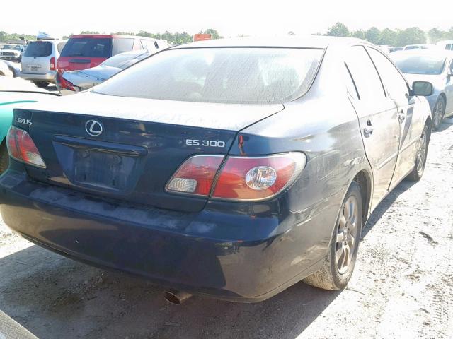 JTHBF30G220062541 - 2002 LEXUS ES 300 BLACK photo 4