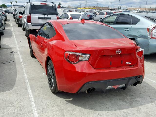 JF1ZNAA15G9709234 - 2016 TOYOTA SCION FR-S RED photo 3