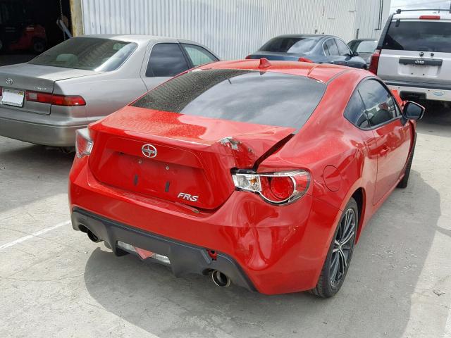 JF1ZNAA15G9709234 - 2016 TOYOTA SCION FR-S RED photo 4