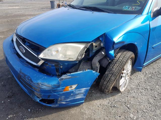 1FAFP37N97W131207 - 2007 FORD FOCUS ZX5 BLUE photo 9