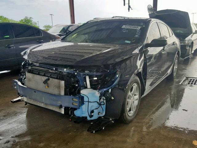1G1ZB5ST2JF175637 - 2018 CHEVROLET MALIBU LS BLUE photo 2