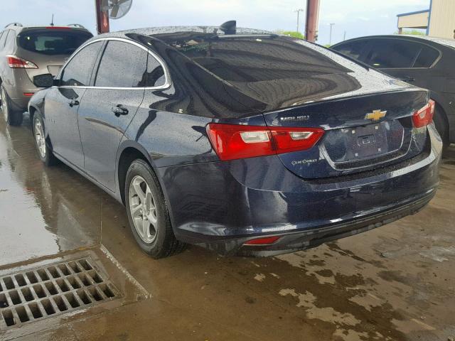 1G1ZB5ST2JF175637 - 2018 CHEVROLET MALIBU LS BLUE photo 3