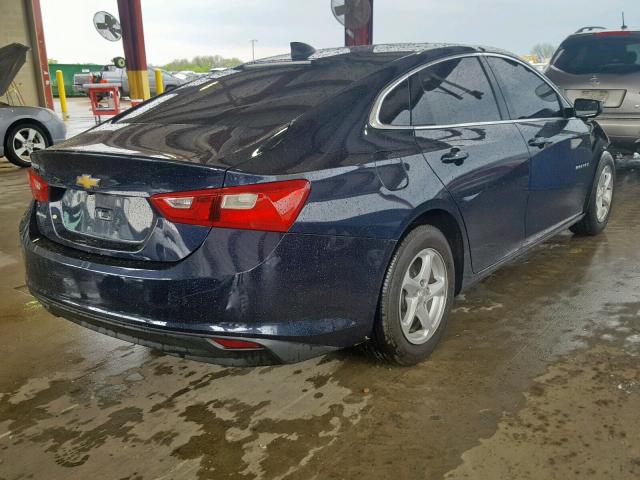 1G1ZB5ST2JF175637 - 2018 CHEVROLET MALIBU LS BLUE photo 4