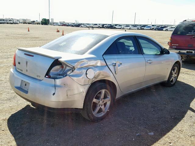 1G2ZH57N494148421 - 2009 PONTIAC G6 GT SILVER photo 4