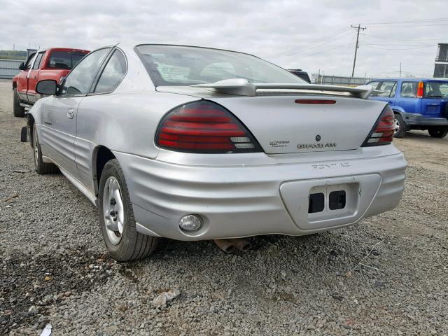 1G2NF12T31M595507 - 2001 PONTIAC GRAND AM S SILVER photo 3