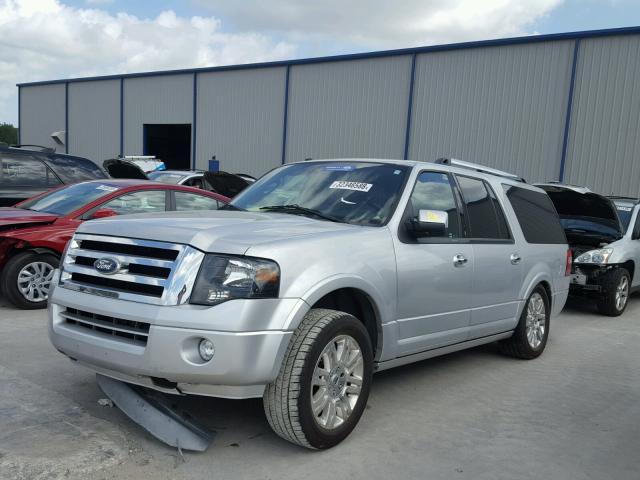 1FMJK1K54BEF27604 - 2011 FORD EXPEDITION SILVER photo 2