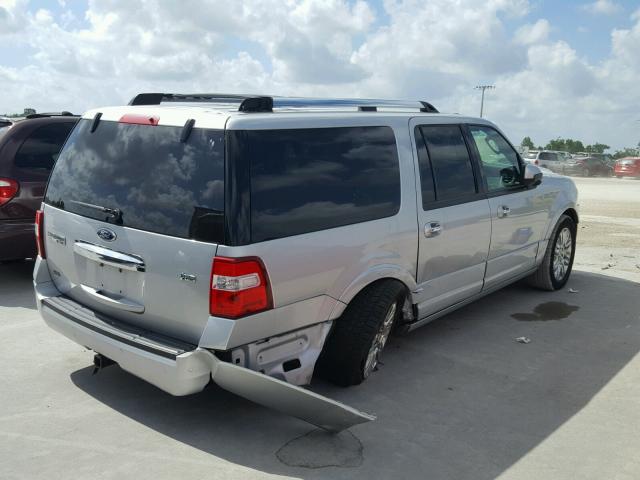 1FMJK1K54BEF27604 - 2011 FORD EXPEDITION SILVER photo 4