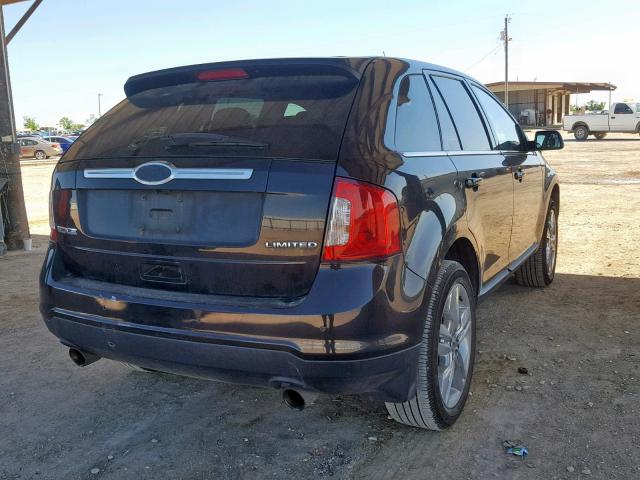 2FMDK3KC6DBC38682 - 2013 FORD EDGE LIMIT BLACK photo 4