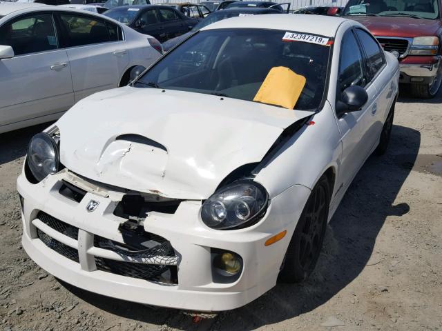 1B3ES66SX5D201238 - 2005 DODGE NEON SRT-4 WHITE photo 2