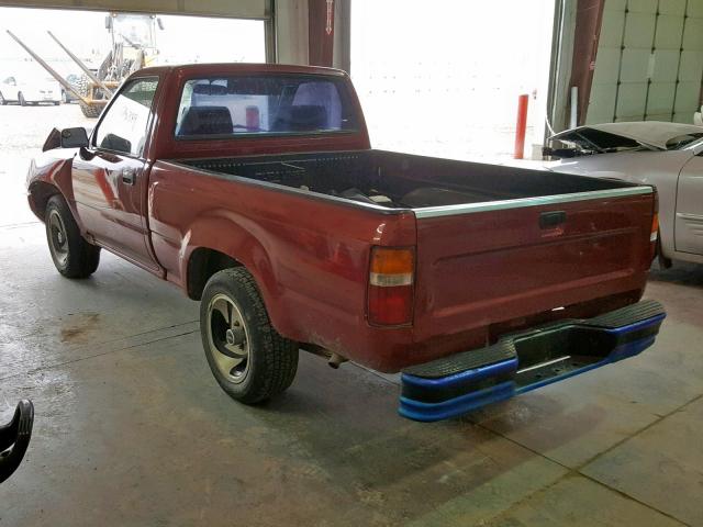 4TARN81A9NZ033298 - 1992 TOYOTA PICKUP 1/2 RED photo 3