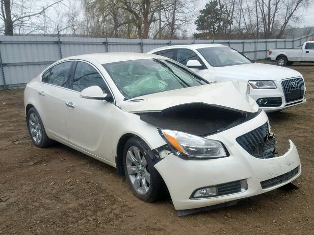 2G4GS5EV6D9143584 - 2013 BUICK REGAL PREM WHITE photo 1