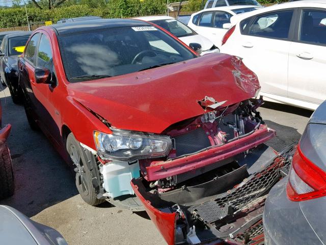 JA32U2FU6HU016225 - 2017 MITSUBISHI LANCER ES RED photo 1