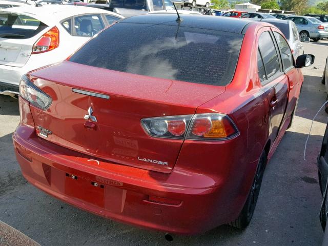 JA32U2FU6HU016225 - 2017 MITSUBISHI LANCER ES RED photo 4