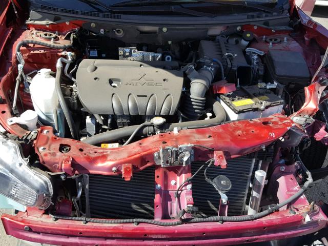 JA32U2FU6HU016225 - 2017 MITSUBISHI LANCER ES RED photo 7