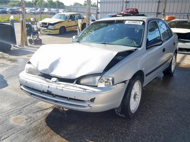 1Y1SK52821Z421438 - 2001 CHEVROLET GEO PRIZM GRAY photo 2