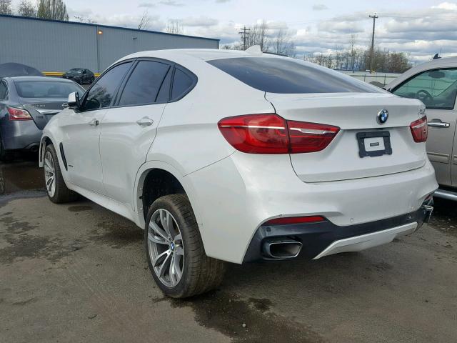 5UXKU6C55F0F94358 - 2015 BMW X6 XDRIVE5 WHITE photo 3