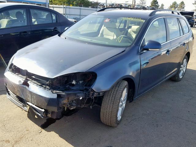 3VWTL7AJ3AM669671 - 2010 VOLKSWAGEN JETTA TDI BLUE photo 2