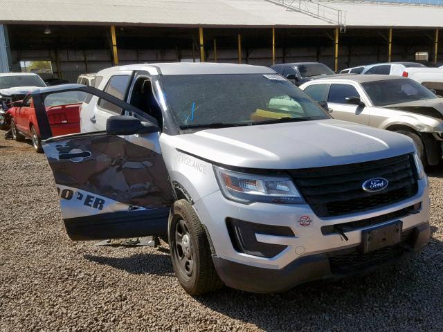 1FM5K8AR3HGA37442 - 2017 FORD EXPLORER P SILVER photo 1