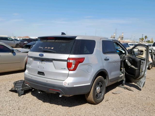 1FM5K8AR3HGA37442 - 2017 FORD EXPLORER P SILVER photo 4