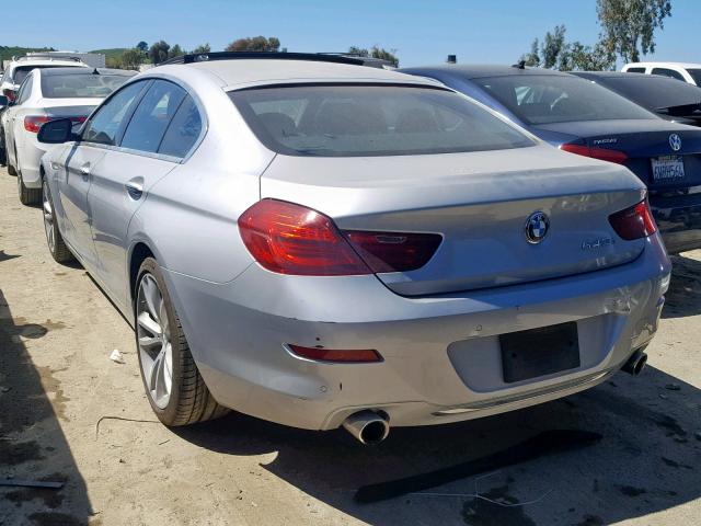 WBA6D0C58GG432694 - 2016 BMW 640 I SILVER photo 3
