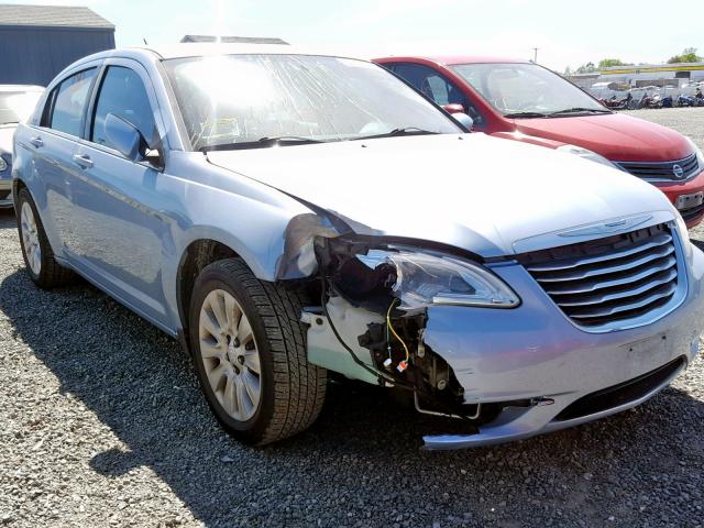 1C3CCBAB8DN762182 - 2013 CHRYSLER 200 LX BLUE photo 1