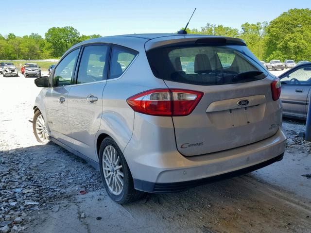 1FADP5BU0DL513902 - 2013 FORD C-MAX SEL WHITE photo 3