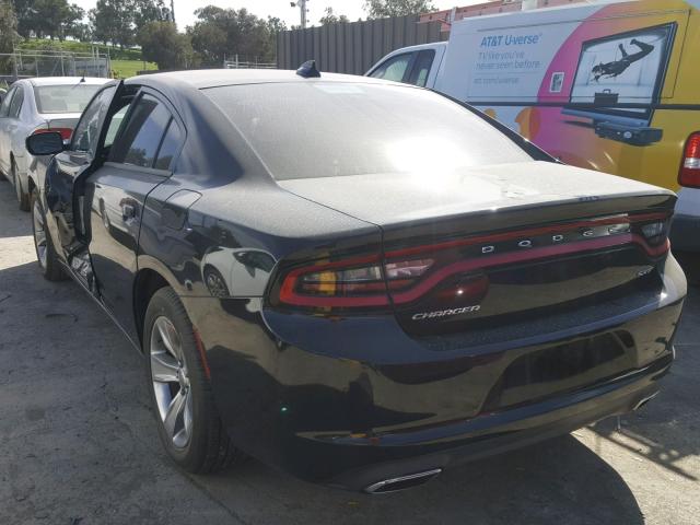 2C3CDXHG7GH222637 - 2016 DODGE CHARGER SX BLACK photo 3