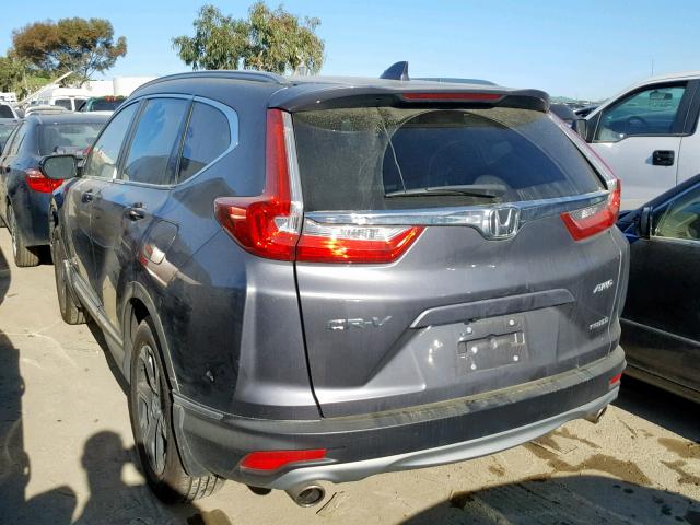 2HKRW2H97HH657459 - 2017 HONDA CR-V TOURI GRAY photo 3