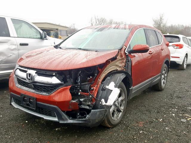 5J6RW2H51JL028756 - 2018 HONDA CR-V EX RED photo 2