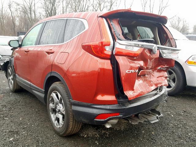 5J6RW2H51JL028756 - 2018 HONDA CR-V EX RED photo 3