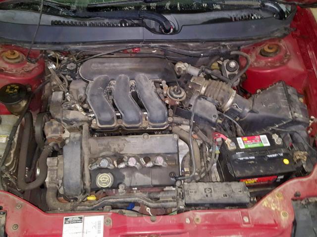 1FAFP55S6YG232348 - 2000 FORD TAURUS SES RED photo 7