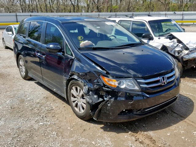 5FNRL5H68EB129326 - 2014 HONDA ODYSSEY EX BLACK photo 1