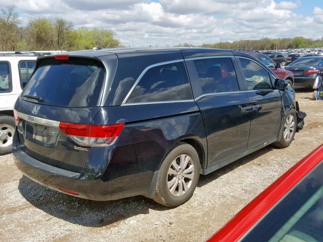 5FNRL5H68EB129326 - 2014 HONDA ODYSSEY EX BLACK photo 4