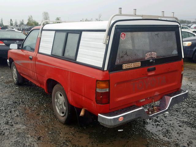 4TARN81P8NZ034057 - 1992 TOYOTA PICKUP 1/2 RED photo 3