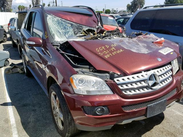 4JGBB86E38A341012 - 2008 MERCEDES-BENZ ML 350 BURGUNDY photo 1