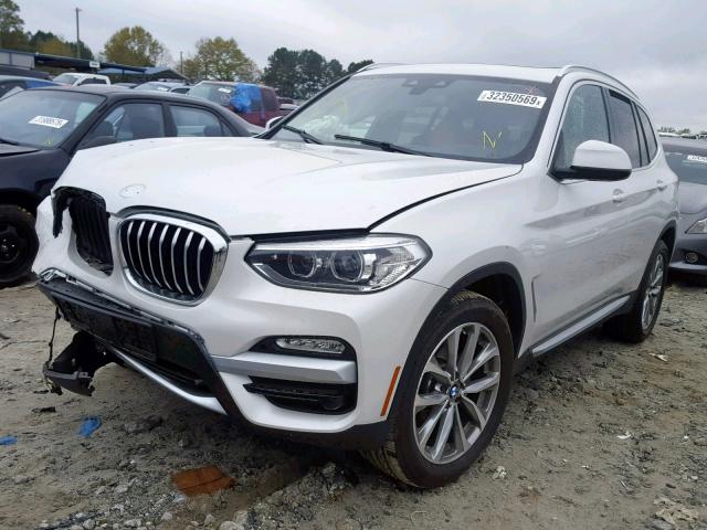 5UXTR7C59KLE88984 - 2019 BMW X3 SDRIVE3 WHITE photo 2