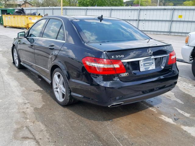 WDDHF5KB6CA575687 - 2012 MERCEDES-BENZ E 350 BLACK photo 3