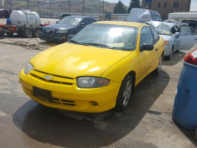 1G1JF12F747202057 - 2004 CHEVROLET CAVALIER L YELLOW photo 2