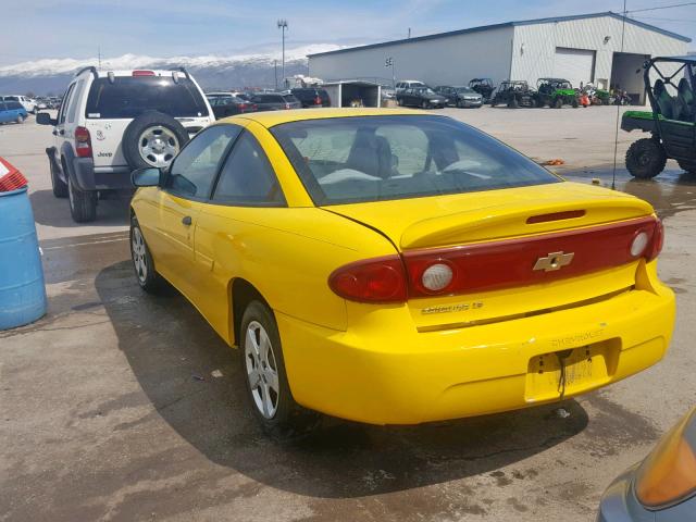 1G1JF12F747202057 - 2004 CHEVROLET CAVALIER L YELLOW photo 3